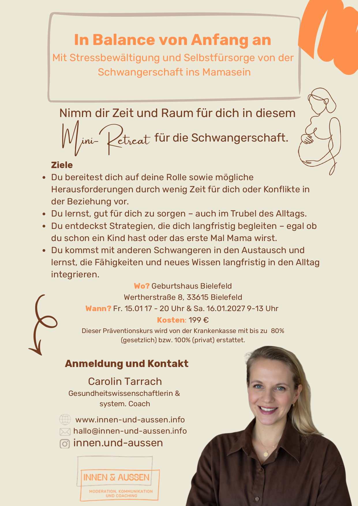 Flyer Präventionskurs Stressbewältigung